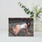 DEVIL GIRL BRIEFKAART (Staand voorkant)