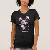 Devil Girl Halloween T-Shirt – Spooky Schattige (Voorkant)