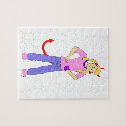 devil girl legpuzzel (Horizontaal)