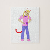 devil girl legpuzzel (Verticaal)