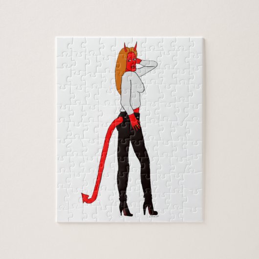 devil girl legpuzzel (Verticaal)