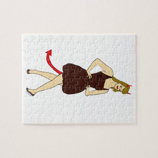 devil girl legpuzzel (Horizontaal)