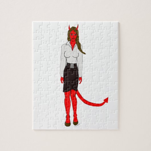 devil girl legpuzzel (Verticaal)