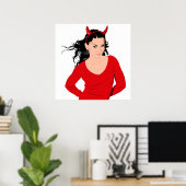 DEVIL GIRL POSTER (Thuiskantoor)