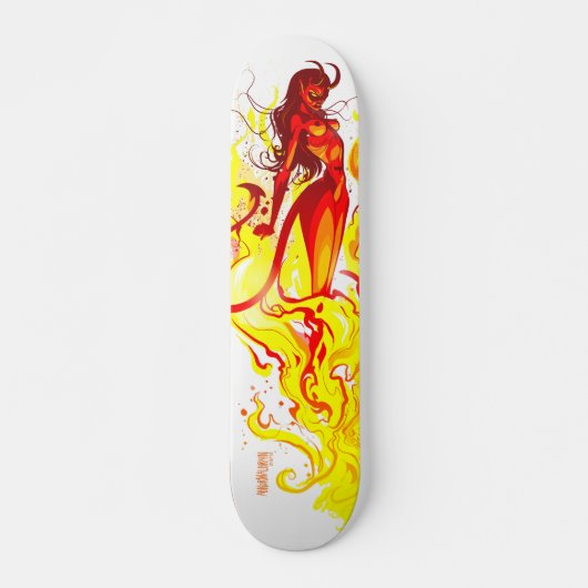 Devil Girl Rising Persoonlijk Skateboard (Voorkant)