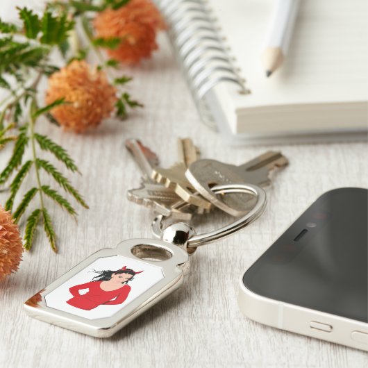 DEVIL GIRL SLEUTELHANGER (Zijkant)