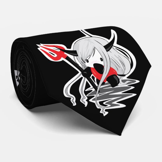 Devil Girl Stropdas (Opgerold)