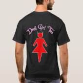 Devil Girl T-shirt /w Pink Font (Achterkant)