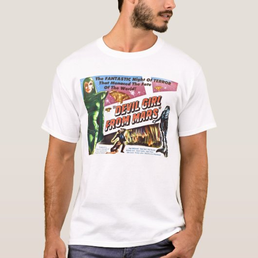 Devil Girl van Mars T-Shirt (Voorkant)