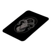 Devil Goat Pentagram Baphomet Satan Occult Satanic Magneet (Linkerzijde)
