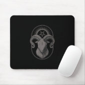 Devil Goat Pentagram Baphomet Satan Occult Satanic Muismat (Met muis)