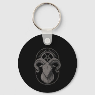 Devil Goat Pentagram Baphomet Satan Occult Satanic Sleutelhanger