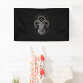 Devil Goat Pentagram Baphomet Satan Occult Satanic Spandoek (Insitu)