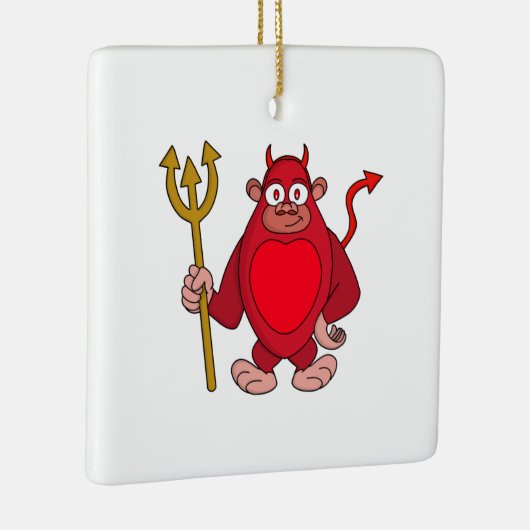 Devil Gorilla Keramisch Ornament (Rechts)