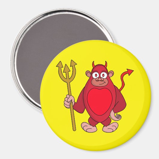 Devil Gorilla Magneet (Voorkant / Achterkant)