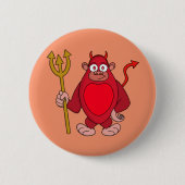Devil Gorilla Ronde Button 5,7 Cm (Voorkant)