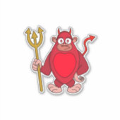 Devil Gorilla Sticker (Voorkant)