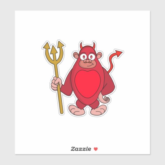 Devil Gorilla Sticker (Vel)