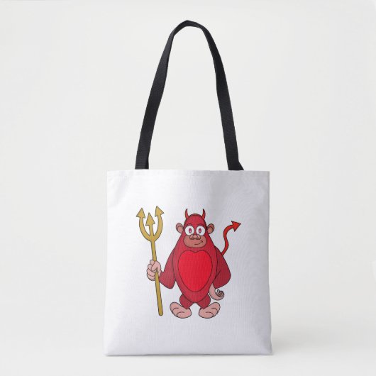 Devil Gorilla Tote Bag (Voorkant)