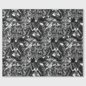 Devil gothic Victoriaans gothic Wrapping Paper Cadeaupapier (Vlak)