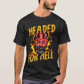 Devil Halloween Headed For Bright Cigar Ear Stretc T-shirt (Voorkant)