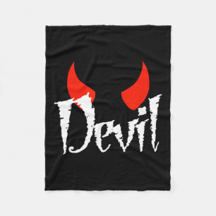 Devil Halloween Matching Couple Vriendin 1 Fleece Deken
