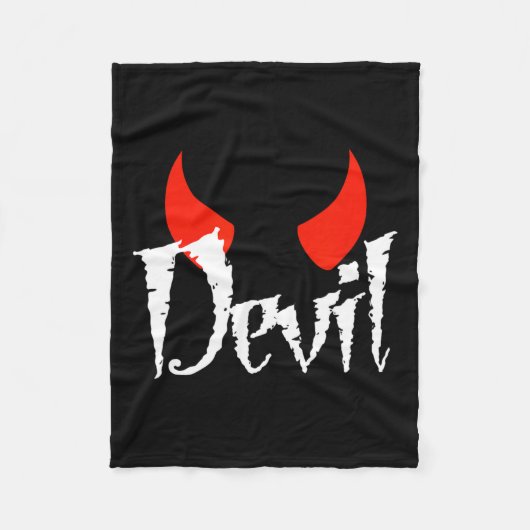 Devil Halloween Matching Couple Vriendin 1 Fleece Deken (Voorkant)