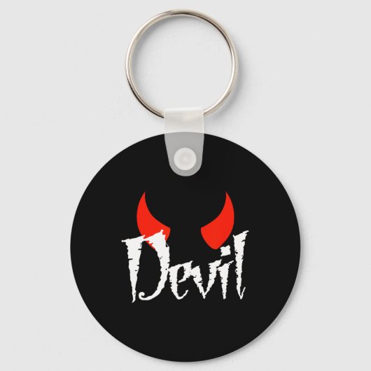 Devil Halloween Matching Couple Vriendin 1 Sleutelhanger (Voorkant)