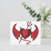 Devil Heart Briefkaart (Staand voorkant)