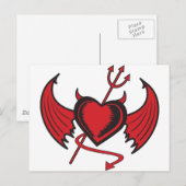 Devil Heart Briefkaart (Voorkant / Achterkant)