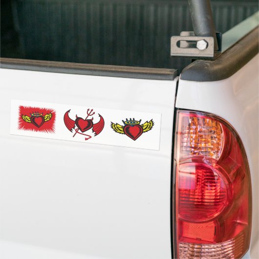 Devil Heart Bumpersticker (Op Truck)