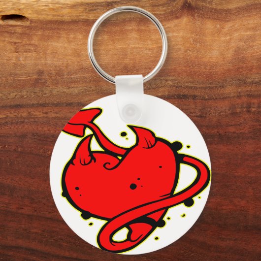 Devil Heart Tattoo Sleutelhanger (Voorkant)