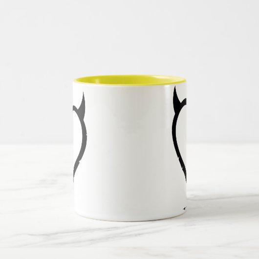 Devil Heart Tweekleurige Koffiemok (Center)