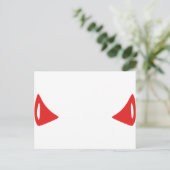 Devil Horns Briefkaart (Staand voorkant)