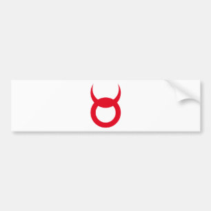 Devil Horns - Emo, gothic, alternatief, rots, grun Bumpersticker