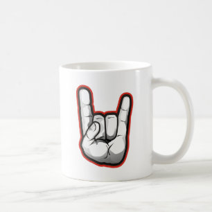 Devil Horns Hand Gesture Koffiemok