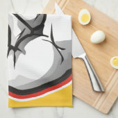 Devil Horns Hand Gesture Theedoek (Quarter Fold)