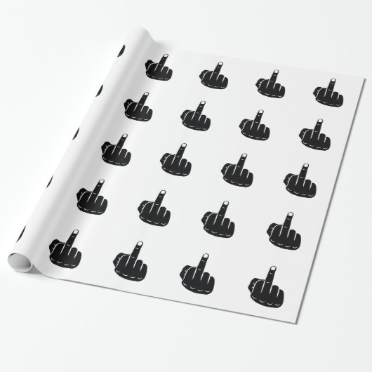 Devil Horns sign language pictogram for rock music Cadeaupapier (Uitgerold)