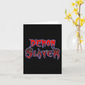 Devil Horror Halloween Kaart (Gele Bloem)