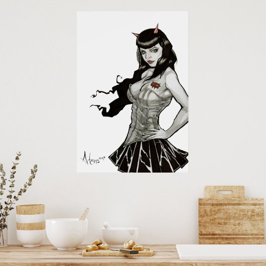 Devil in Darla Deville Poster (Keuken)