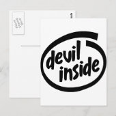 Devil Inside Briefkaart (Voorkant / Achterkant)