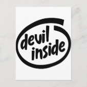 Devil Inside Briefkaart (Voorkant)