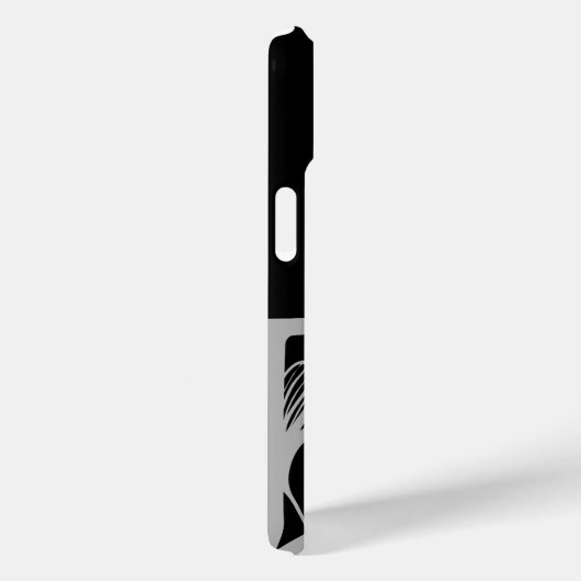 DEVIL iPhone Cases Trend Abstract Zwart Wit (Achterkant / Rechts)