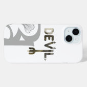 DEVIL iPhone Cases Trend Abstract Zwart Wit (Achterkant (horizontaal))