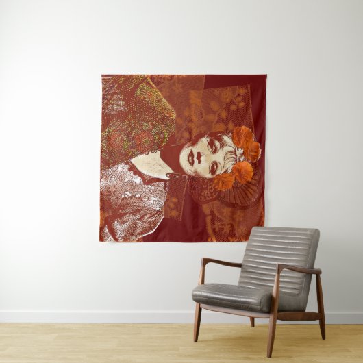 Devil is een vrouw wandkleed (In Situ (horizontaal))