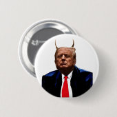 Devil J. Trump Ronde Button 5,7 Cm (Voorkant /achterkant)