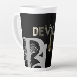 DEVIL Latte Mok Abstracte interieur zwart