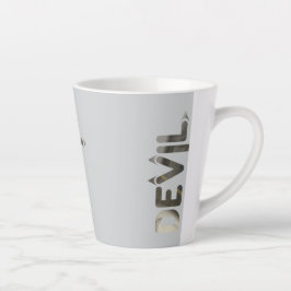 DEVIL Latte Mok Abstracte interieur zwart