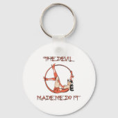 Devil liet me het doen sleutelhanger (Voorkant)