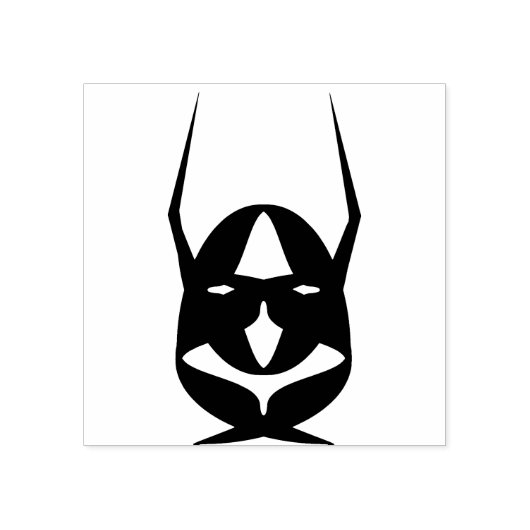 Devil mask silhouette kunstzegel rubberstempel (Afrduk)